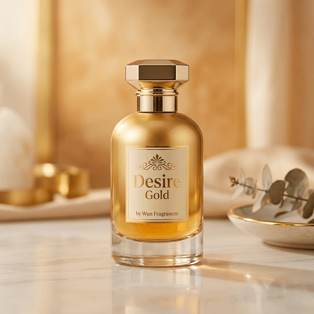Desire Gold perfume bottle by Wun Fragrances (Impression of Azzaro Wanted) - Premium Fragrance
