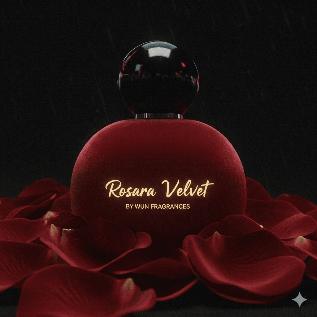 Rosara Velvet perfume bottle by Wun Fragrances - Premium Fragrance